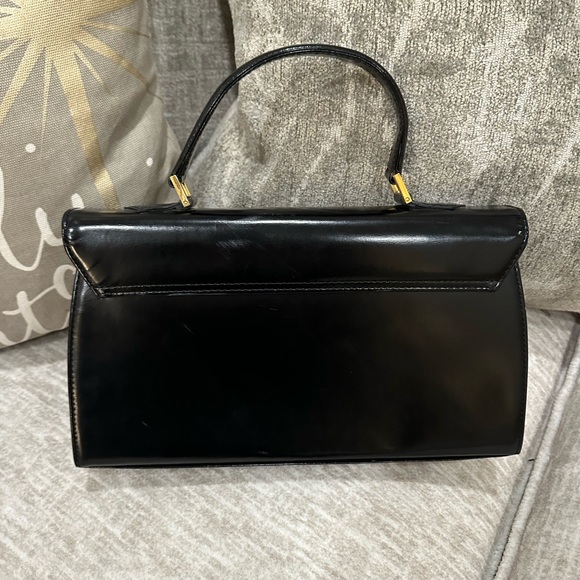 ✨💎VINTAGE💎✨Yves Saint Laurent Black top handle bag w/COA&Dusty - Picture 3 of 16